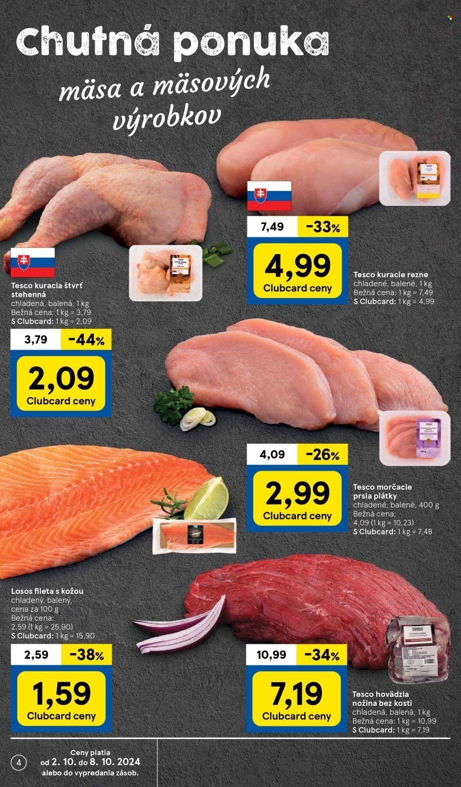 Leták TESCO supermarket - 2.10.2024 - 8.10.2024. Strana 4