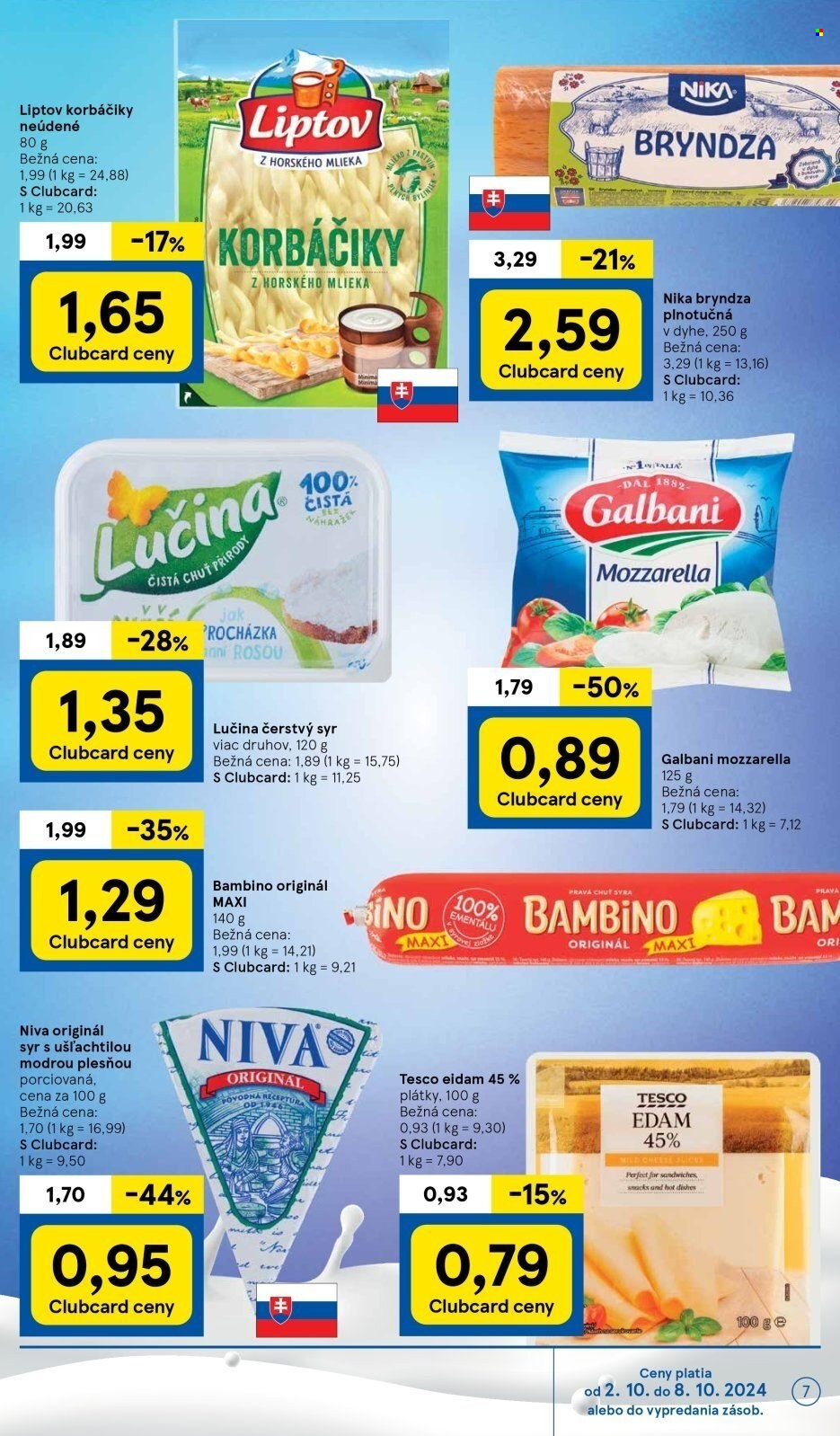 Leták TESCO supermarket - 2.10.2024 - 8.10.2024. Strana 7
