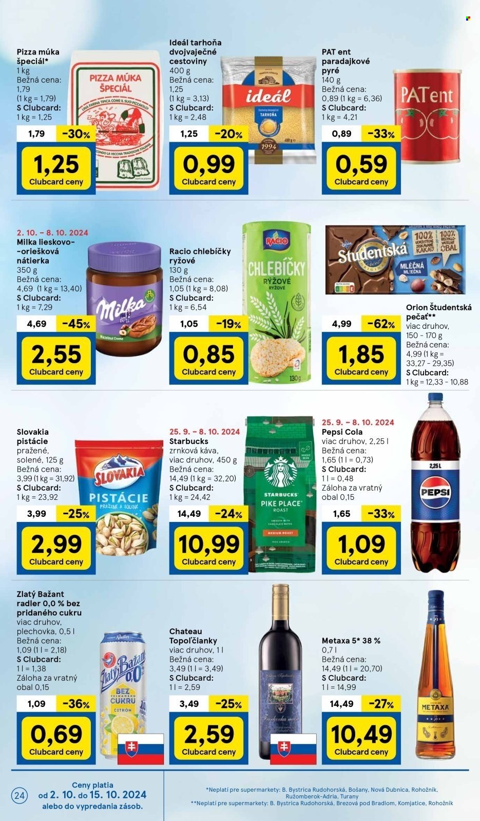 Leták TESCO supermarket - 2.10.2024 - 8.10.2024. Strana 24