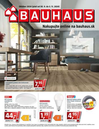 Leták Bauhaus - 30.9.2024 - 3.11.2024.