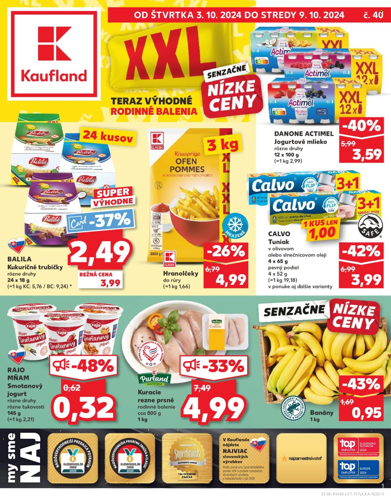 Leták Kaufland - 3.10.2024 - 9.10.2024. Strana 1