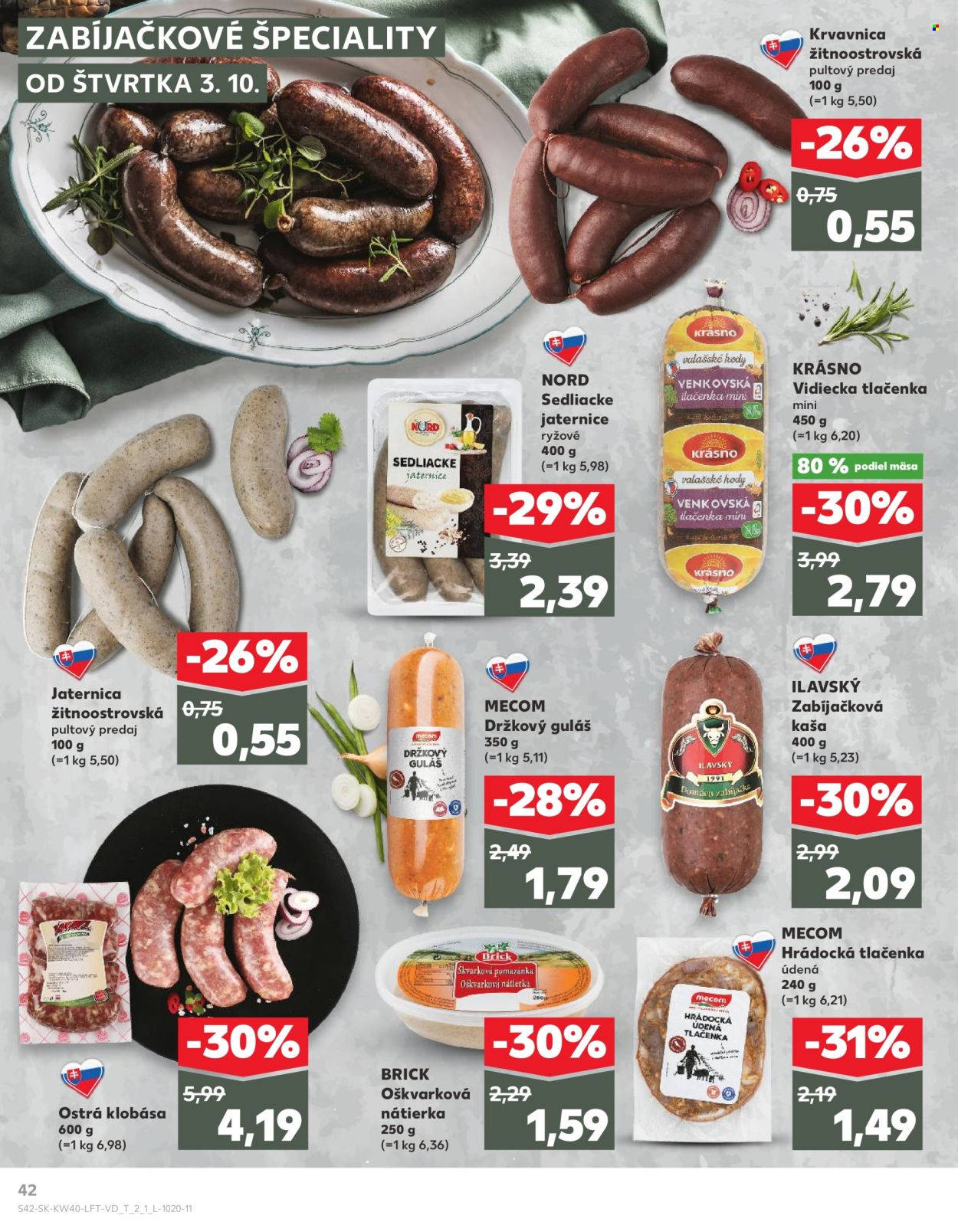 Leták Kaufland - 3.10.2024 - 9.10.2024. Strana 42