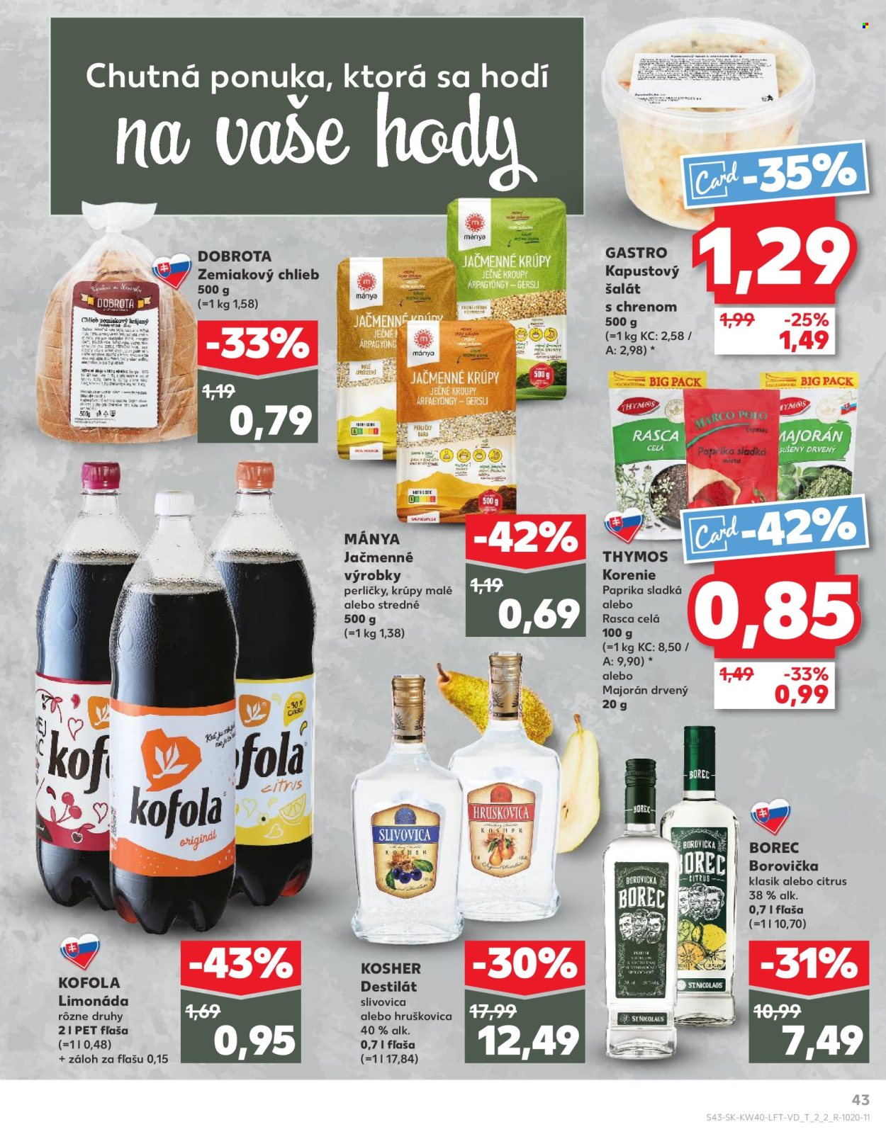 Leták Kaufland - 3.10.2024 - 9.10.2024. Strana 43