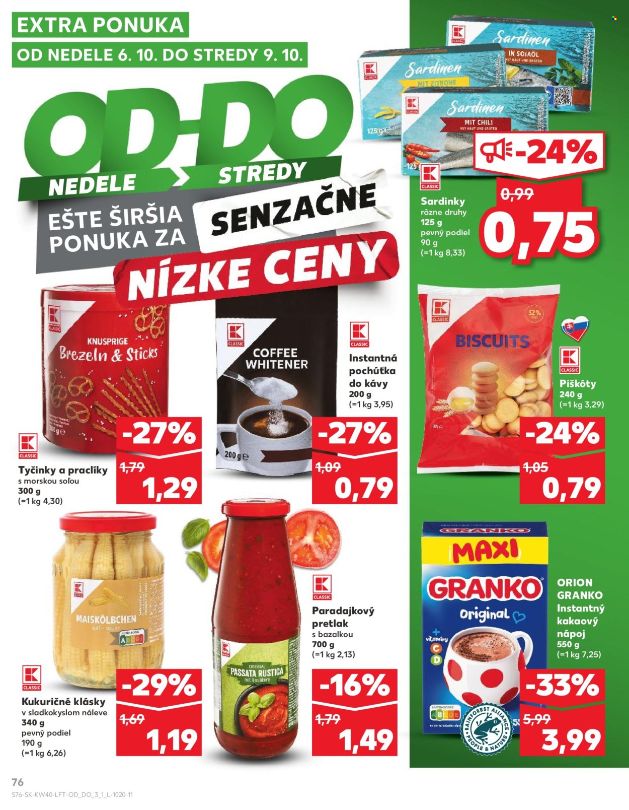 Leták Kaufland - 3.10.2024 - 9.10.2024. Strana 76
