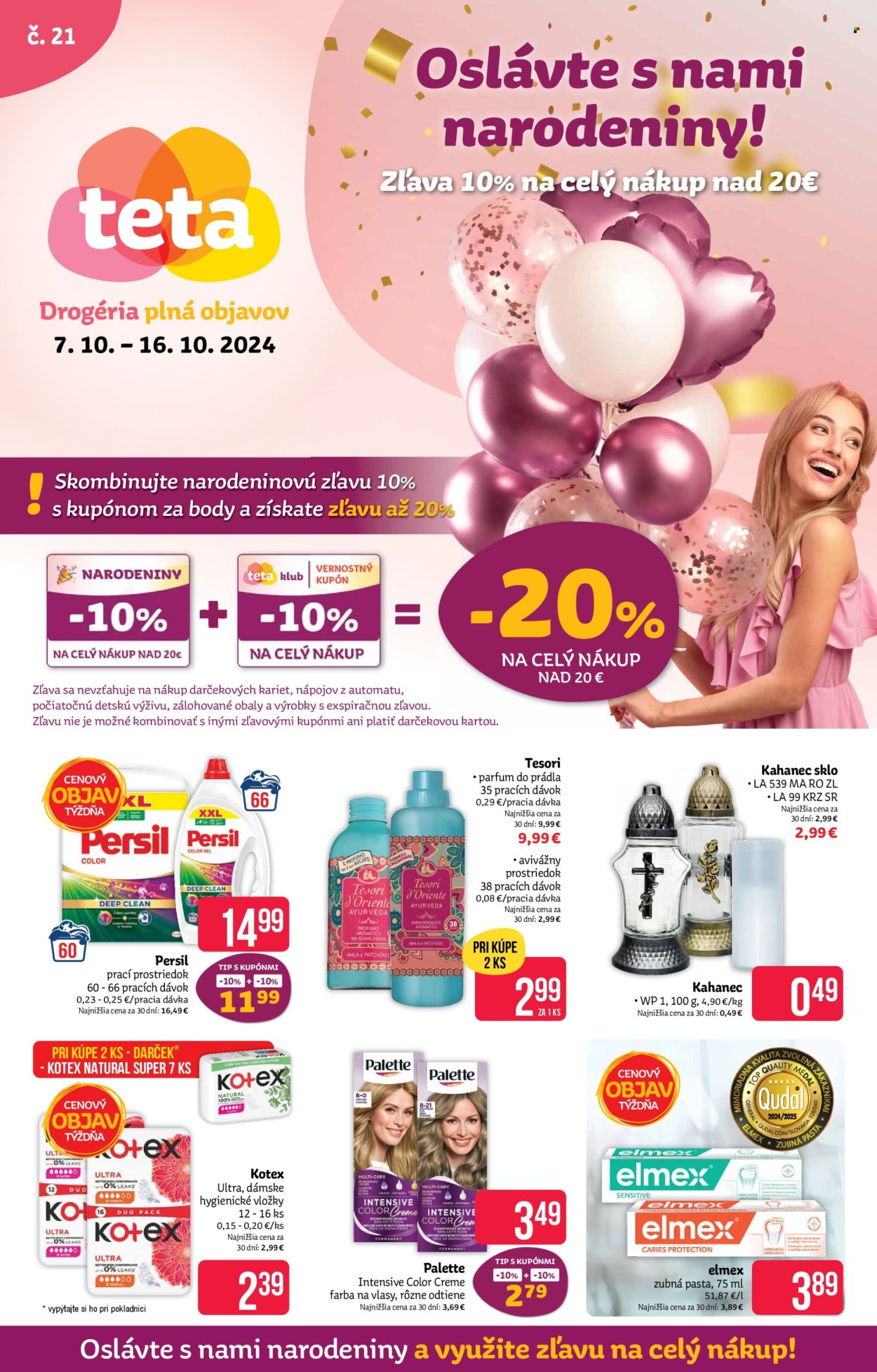 Leták Teta drogerie - 7.10.2024 - 16.10.2024. Strana 1