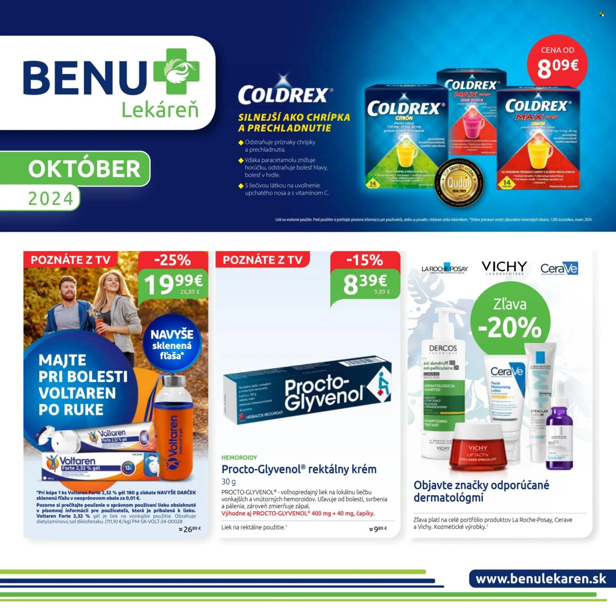 Leták BENU Lekáreň - 1.10.2024 - 31.10.2024. Strana 1