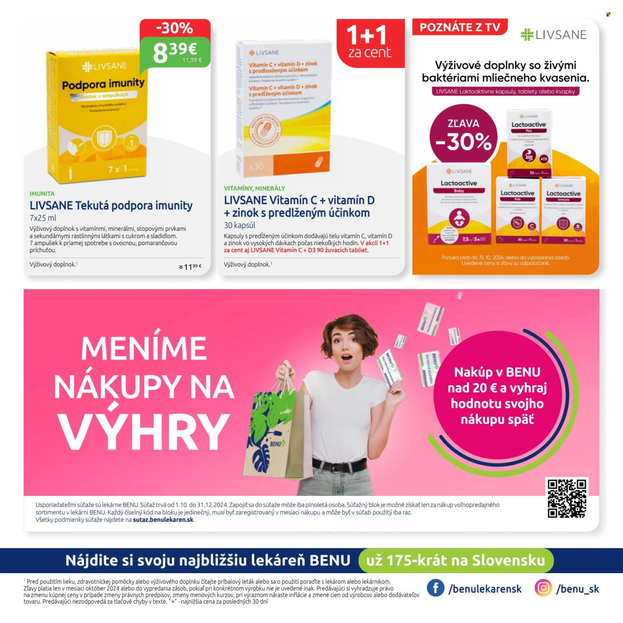 Leták BENU Lekáreň - 1.10.2024 - 31.10.2024. Strana 12