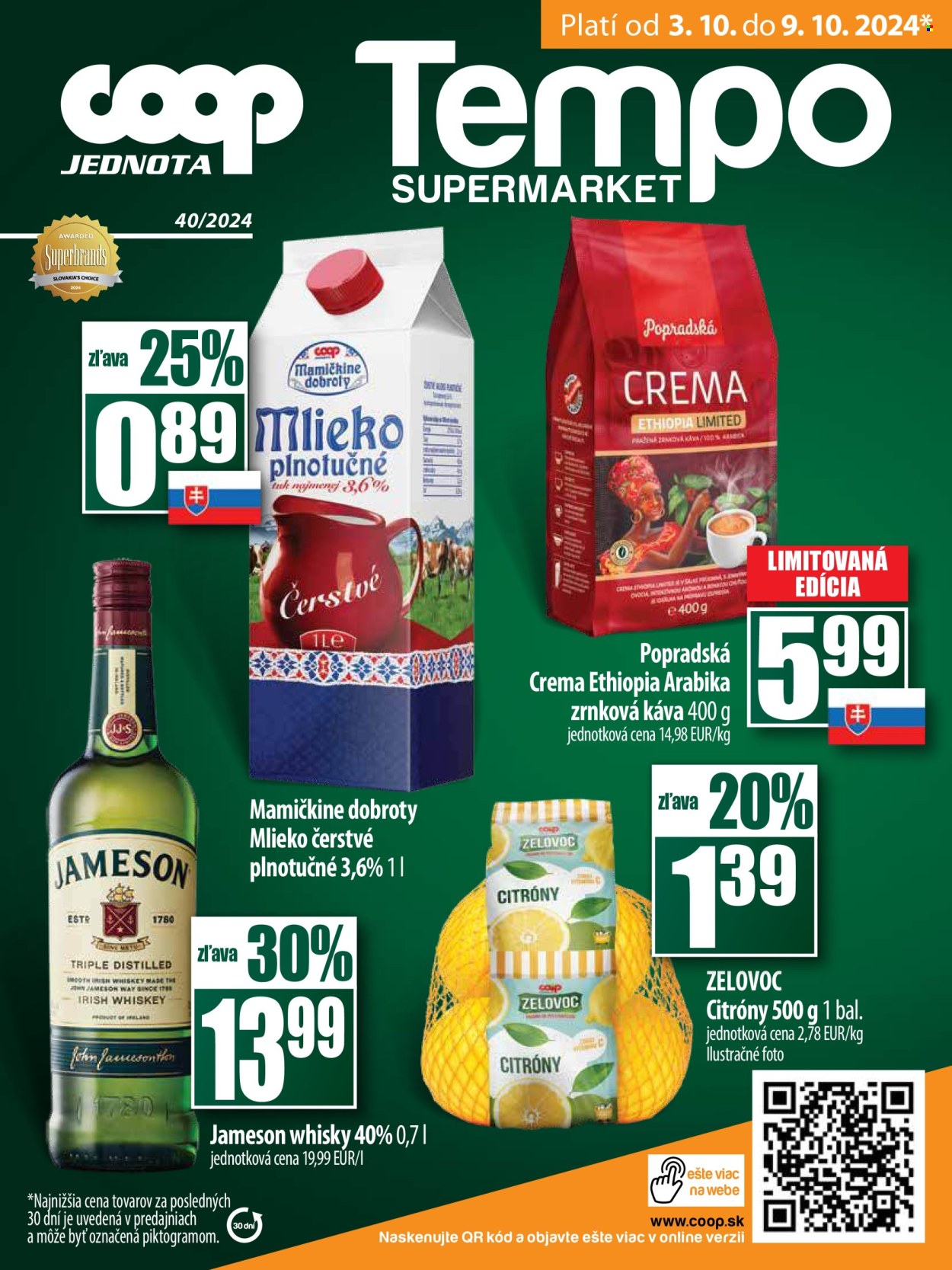 Leták COOP Jednota - 3.10.2024 - 9.10.2024. Strana 16