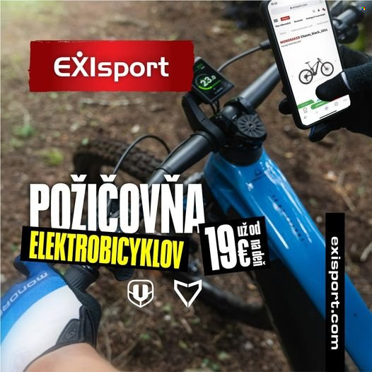 Leták Exisport. Strana 1