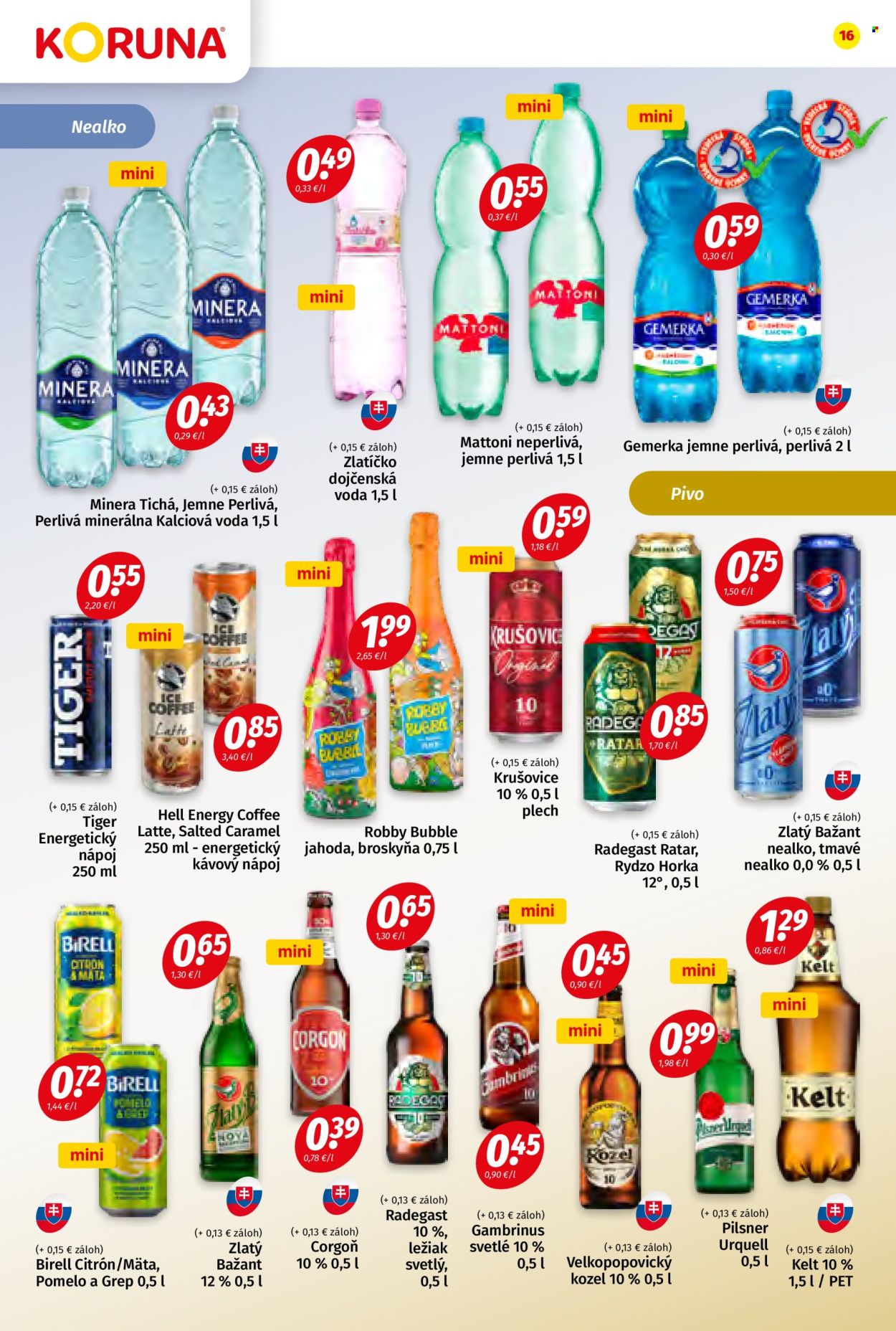 Leták Potraviny KORUNA - 4.10.2024 - 16.10.2024. Strana 16