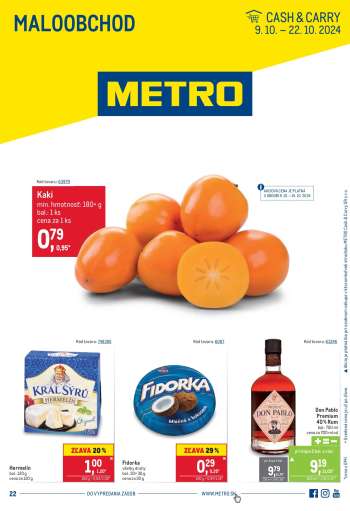 Leták Metro - 9.10.2024 - 22.10.2024.