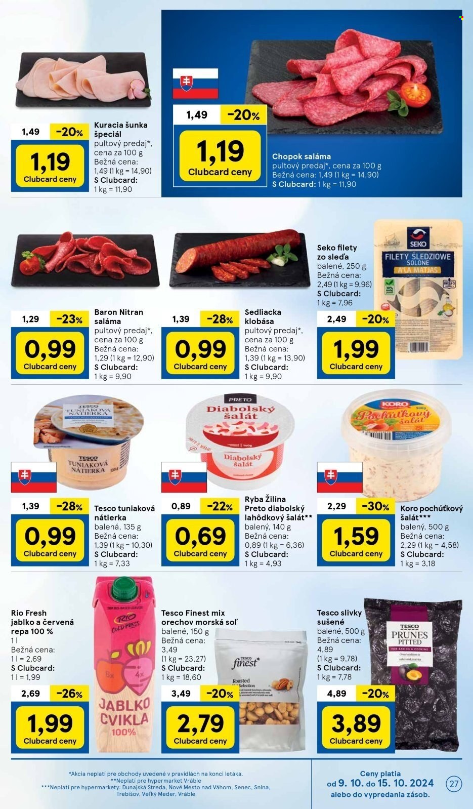 Leták TESCO - 9.10.2024 - 15.10.2024. Strana 27