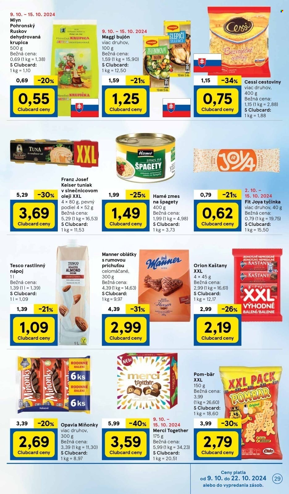 Leták TESCO - 9.10.2024 - 15.10.2024. Strana 29