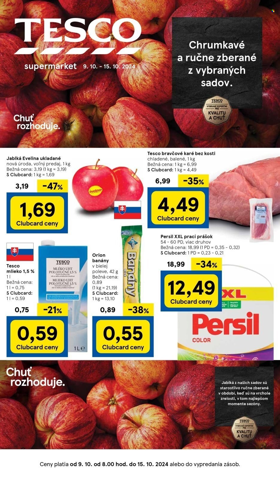 Leták TESCO supermarket - 9.10.2024 - 15.10.2024. Strana 1