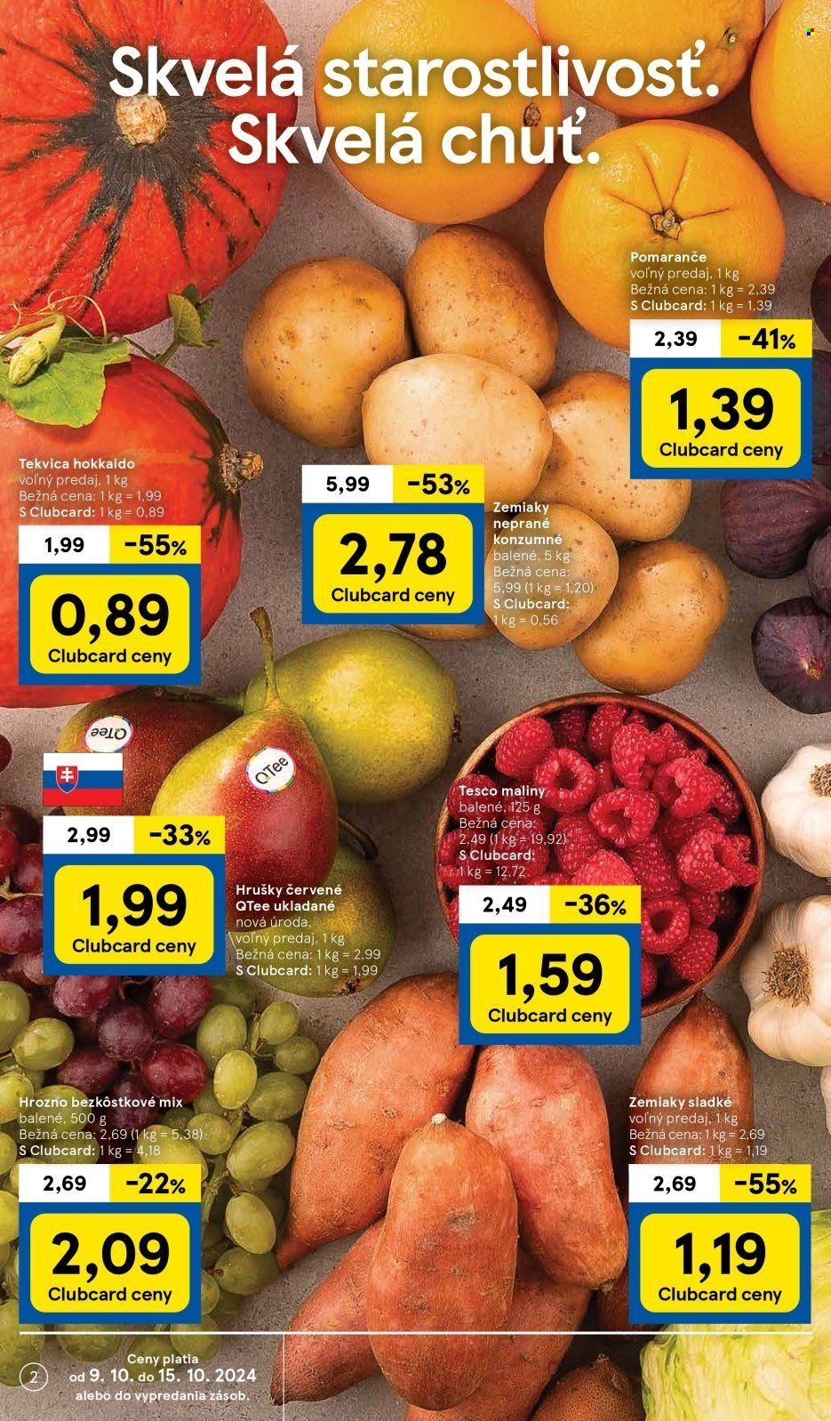 Leták TESCO supermarket - 9.10.2024 - 15.10.2024. Strana 2