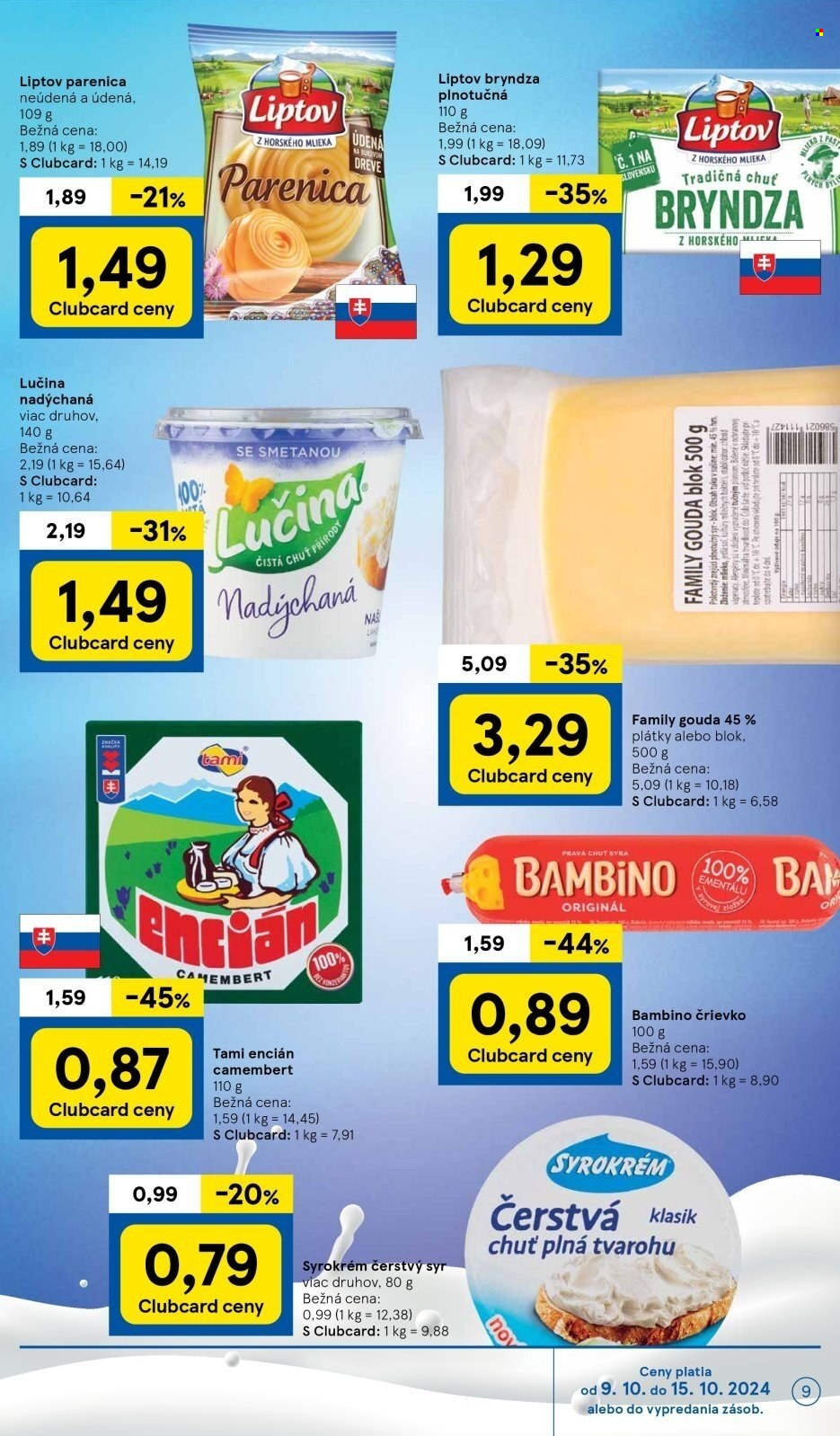 Leták TESCO supermarket - 9.10.2024 - 15.10.2024. Strana 9