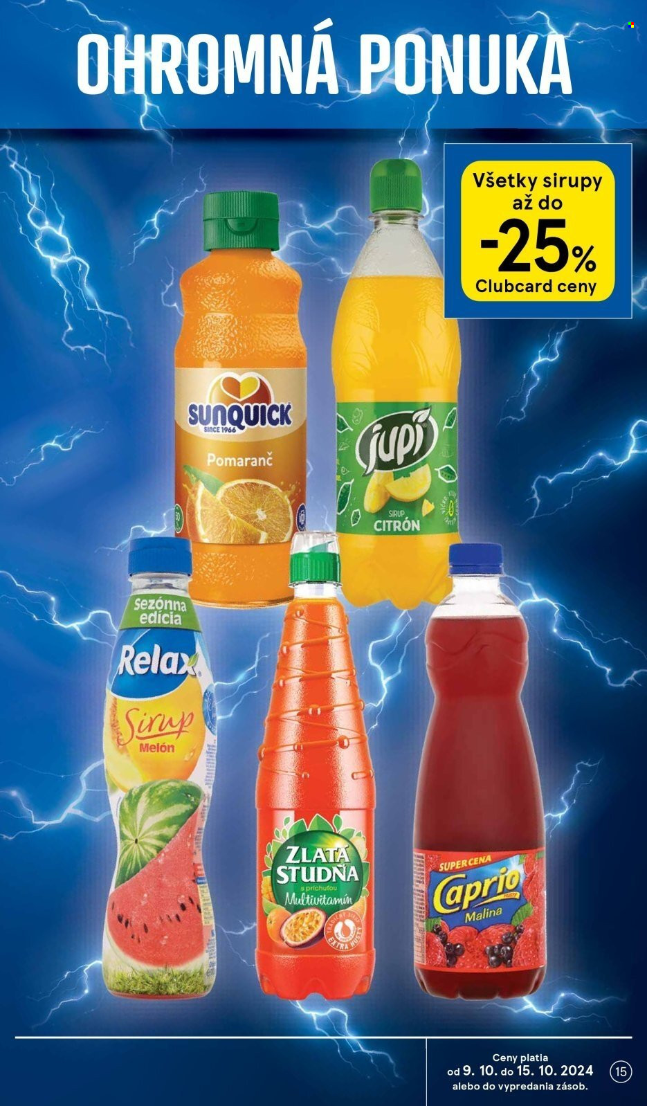 Leták TESCO supermarket - 9.10.2024 - 15.10.2024. Strana 15
