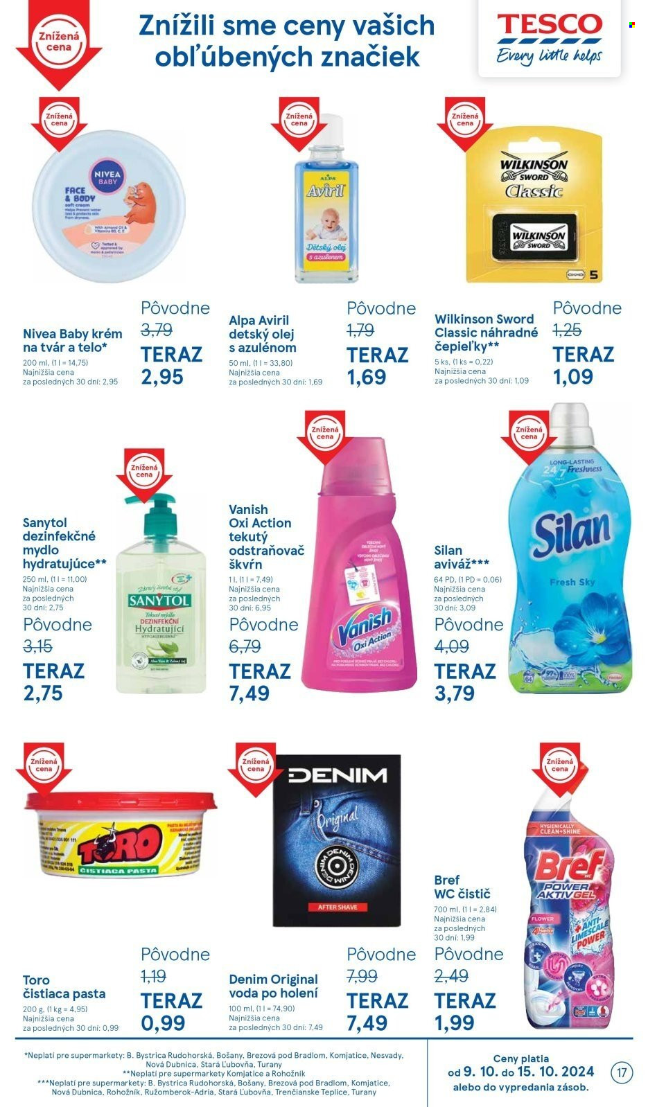 Leták TESCO supermarket - 9.10.2024 - 15.10.2024. Strana 17