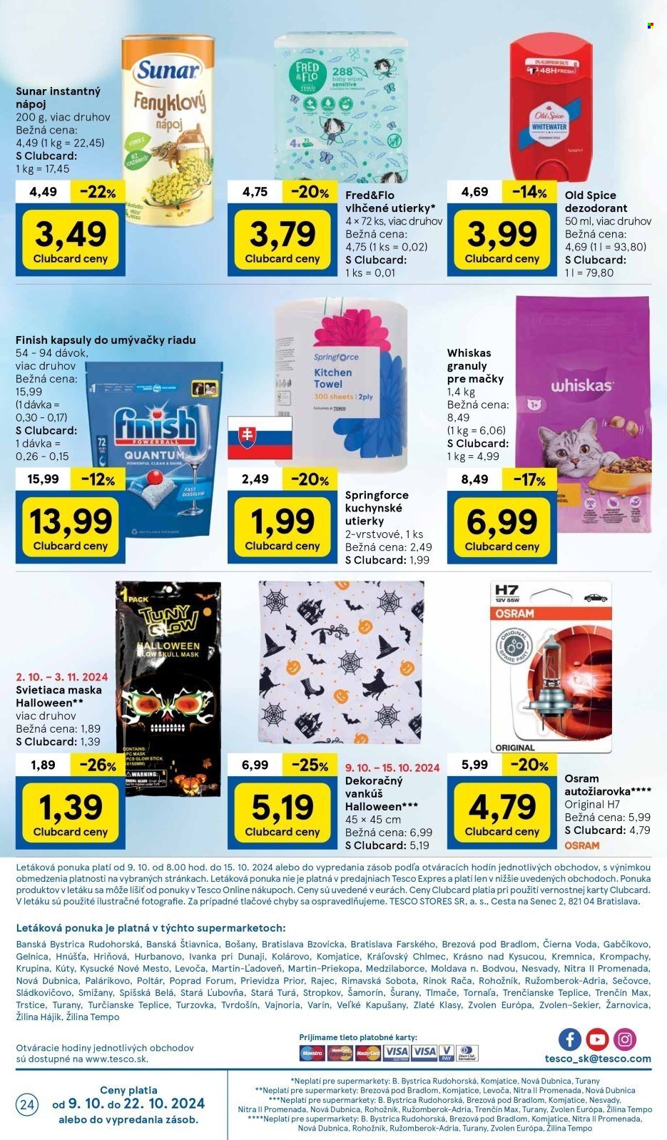 Leták TESCO supermarket - 9.10.2024 - 15.10.2024. Strana 24