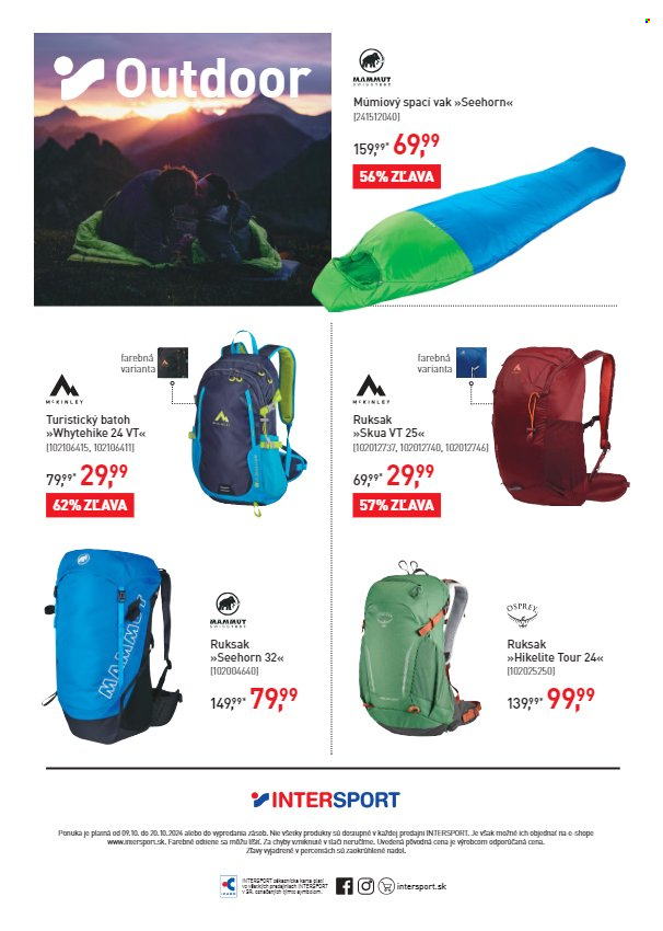 Leták Intersport - 9.10.2024 - 20.10.2024. Strana 12
