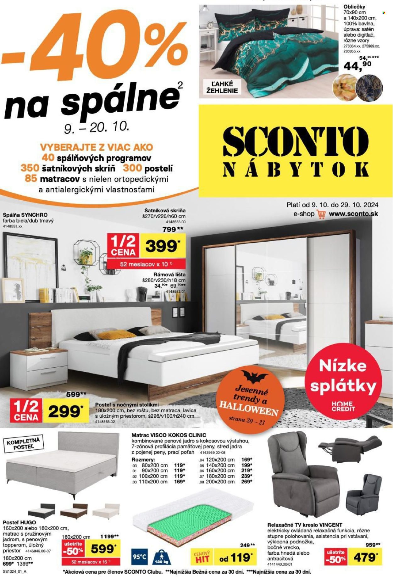 Leták Sconto nábytok - 9.10.2024 - 29.10.2024. Strana 1