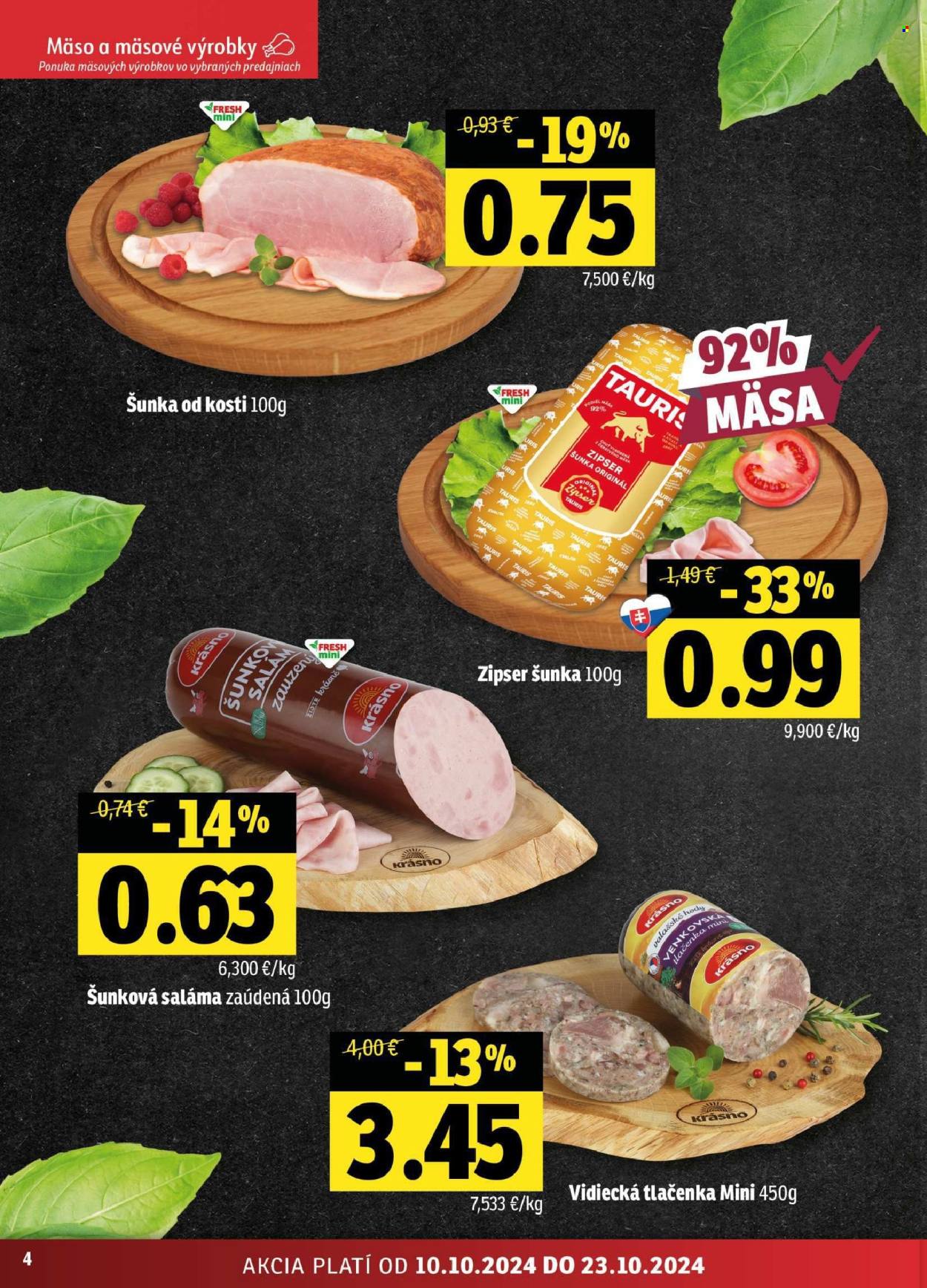 Leták FRESH - 10.10.2024 - 23.10.2024. Strana 4
