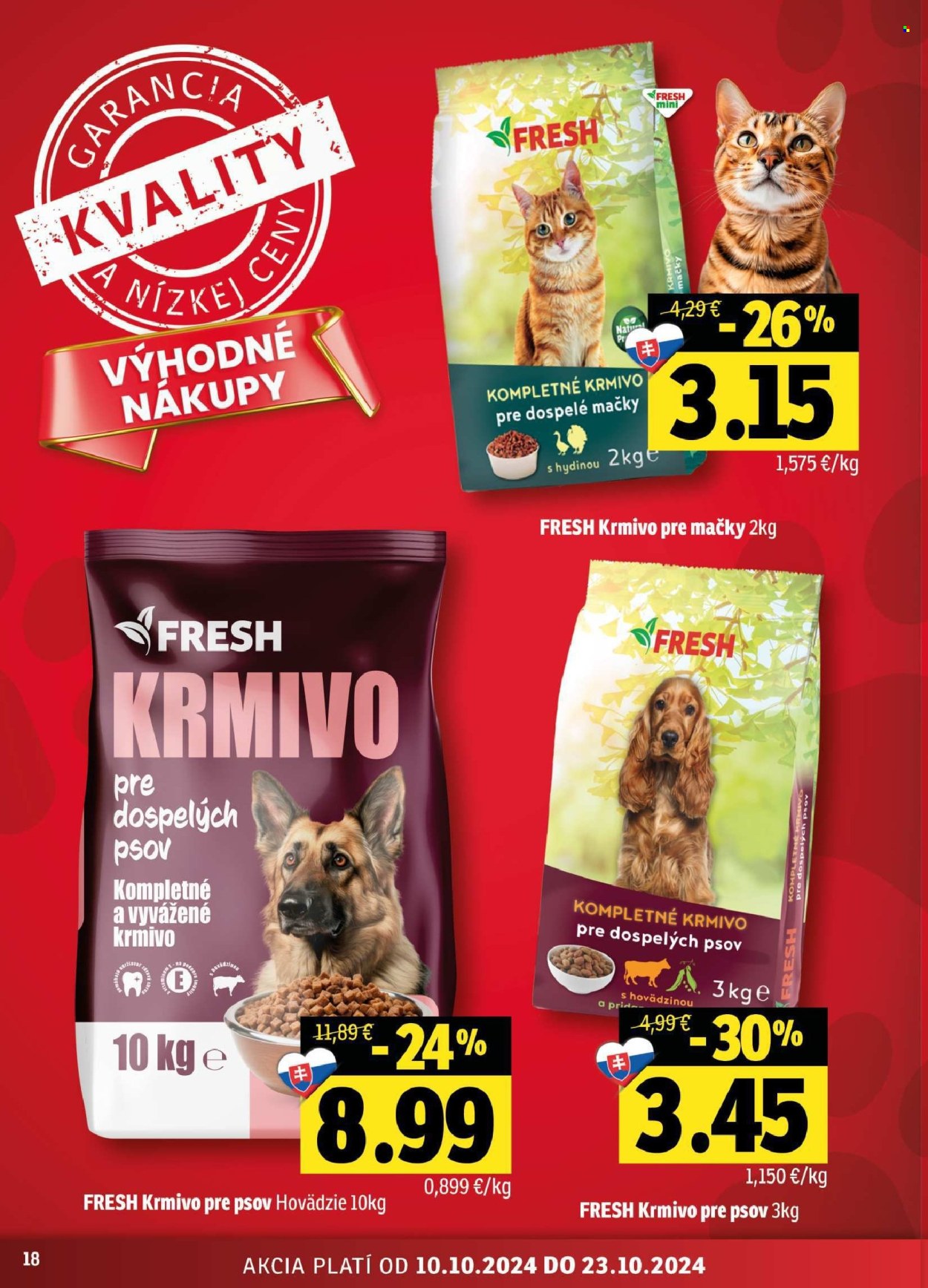 Leták FRESH - 10.10.2024 - 23.10.2024. Strana 18