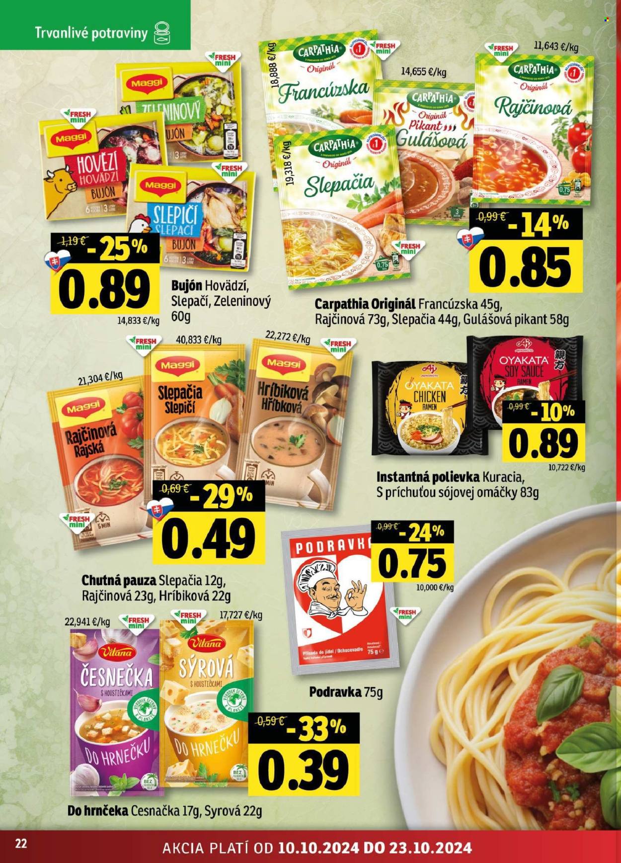 Leták FRESH - 10.10.2024 - 23.10.2024. Strana 22