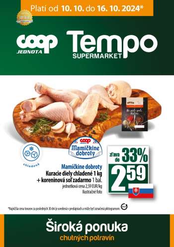 Leták COOP Jednota - 10.10.2024 - 16.10.2024.