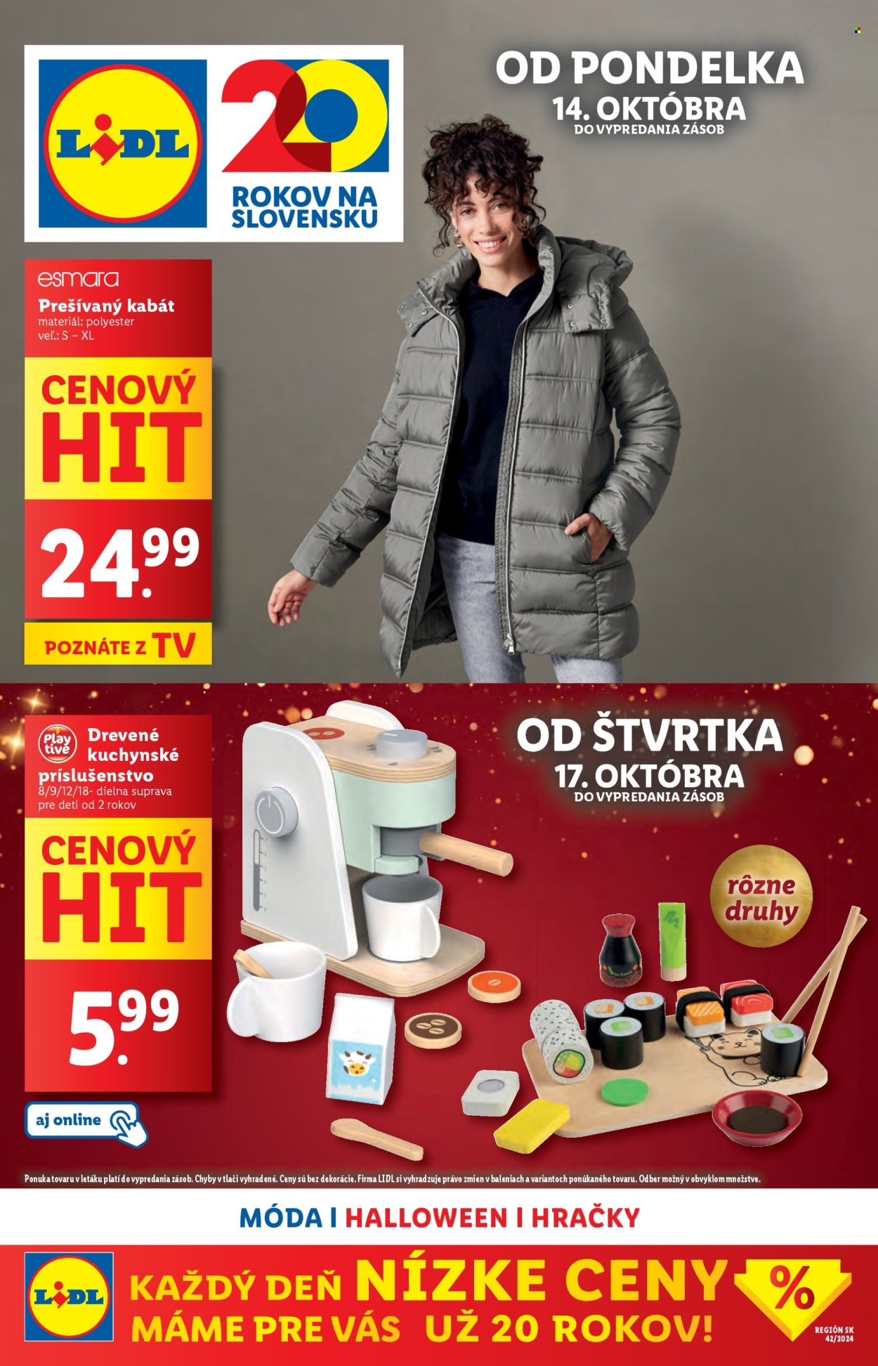 Leták Lidl - 14.10.2024 - 20.10.2024. Strana 1
