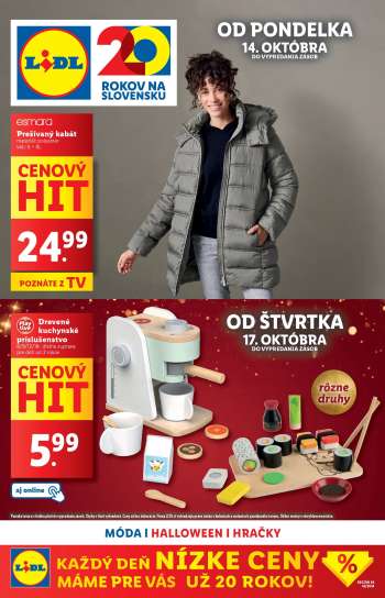 Leták Lidl - 14.10.2024 - 20.10.2024.