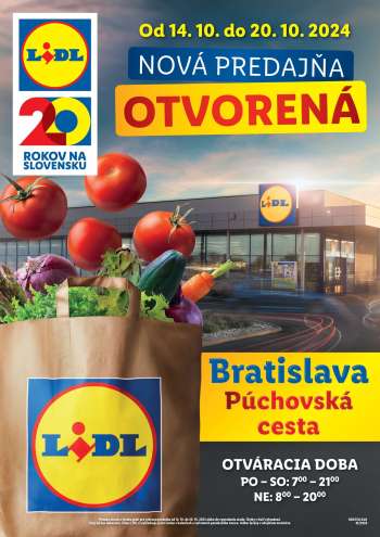 Leták Lidl - 14.10.2024 - 20.10.2024.