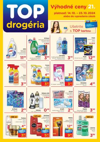 Leták TOP drogéria - 14.10.2024 - 23.10.2024.