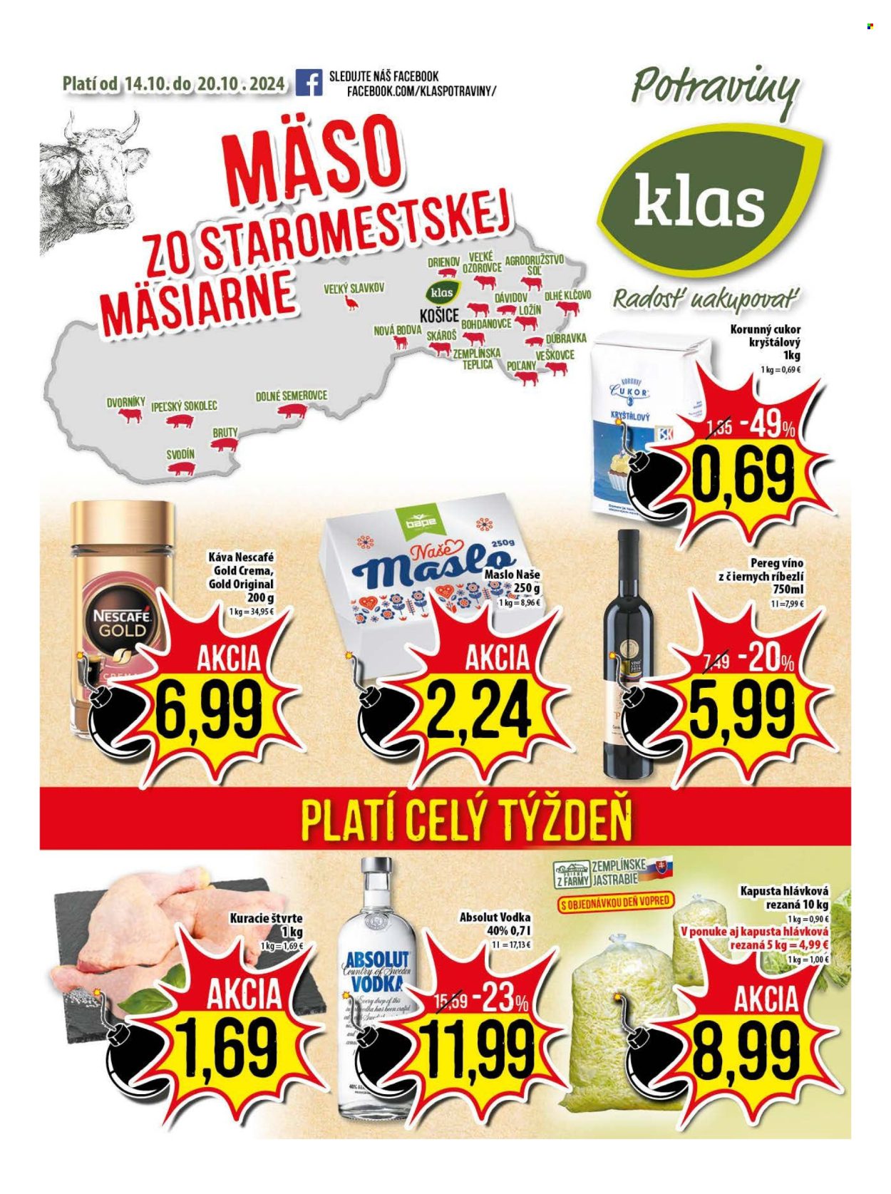 Leták Klas - 14.10.2024 - 20.10.2024. Strana 1
