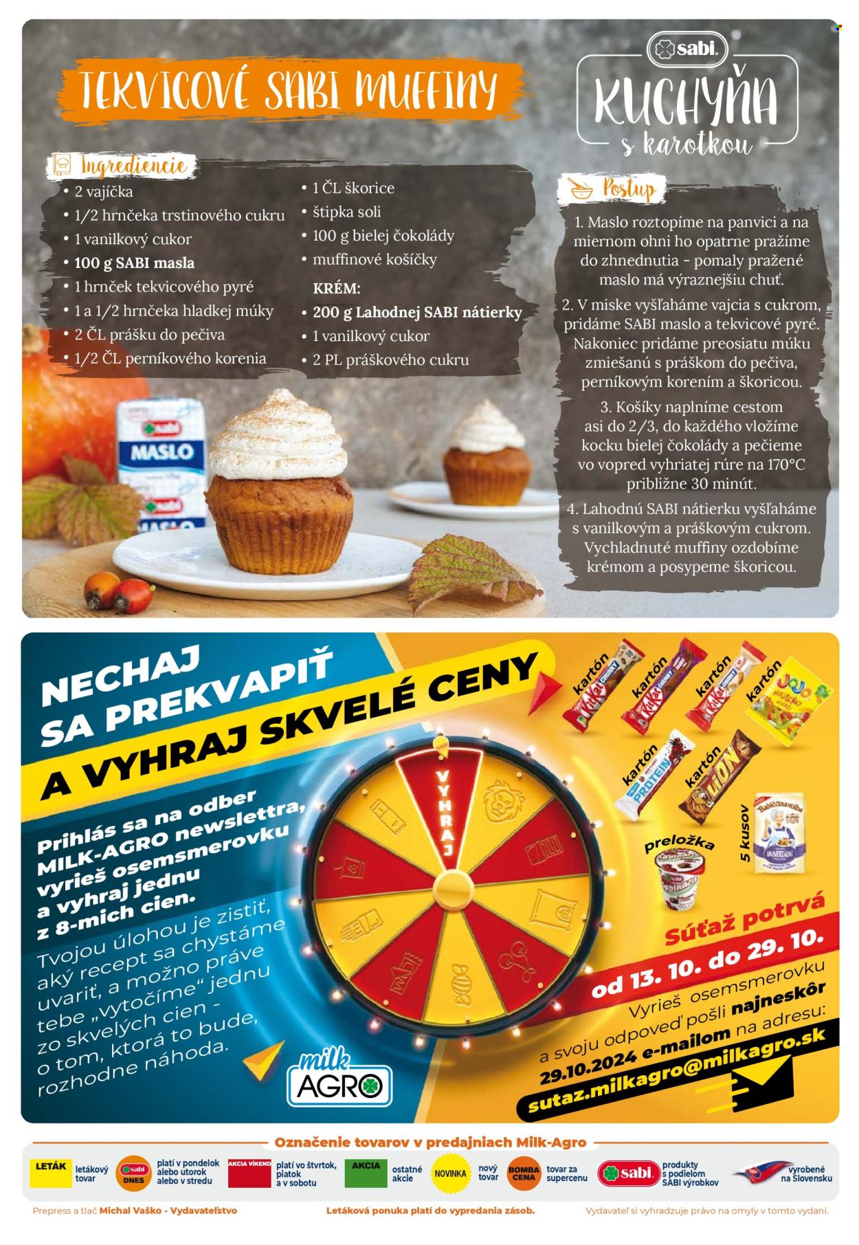Leták Milk AGRO - 16.10.2024 - 29.10.2024. Strana 2