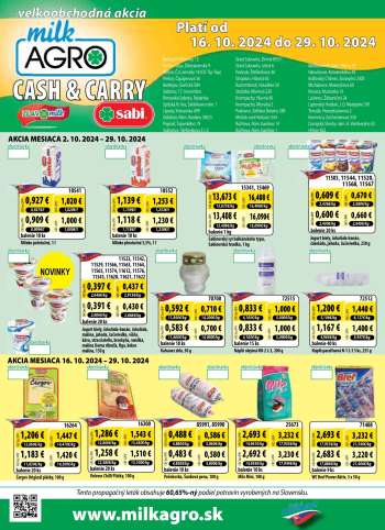 Leták Milk AGRO - 16.10.2024 - 29.10.2024.