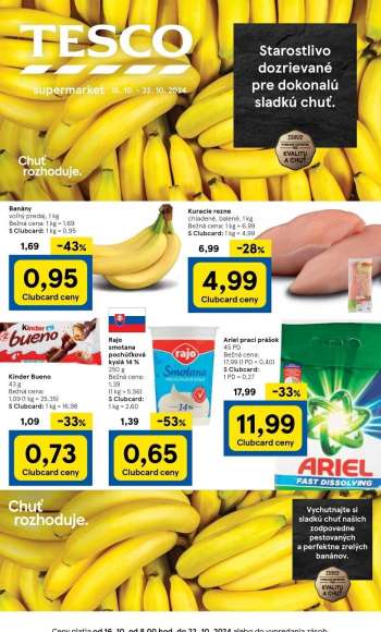 Leták TESCO supermarket - 16.10.2024 - 22.10.2024.