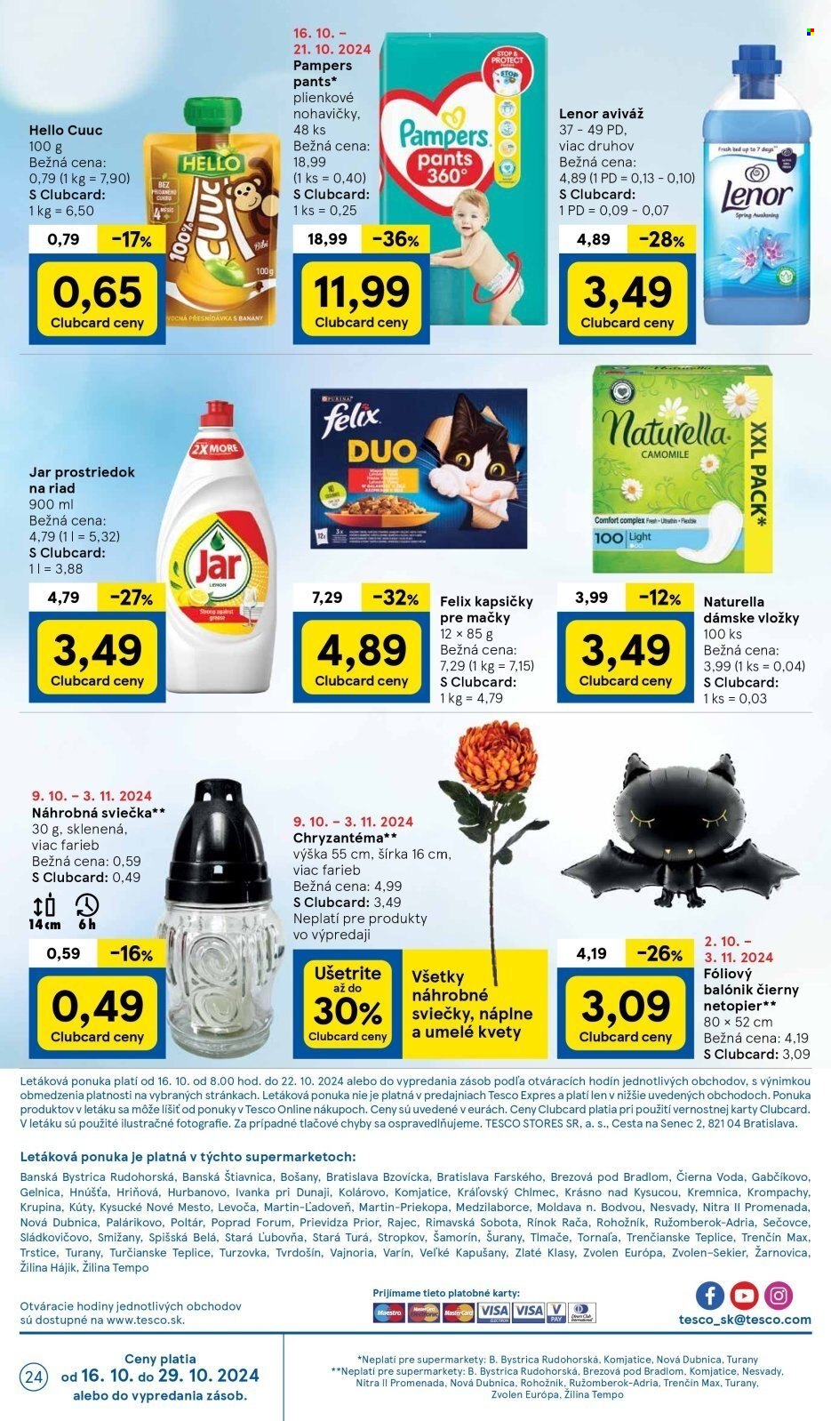 Leták TESCO supermarket - 16.10.2024 - 22.10.2024. Strana 24