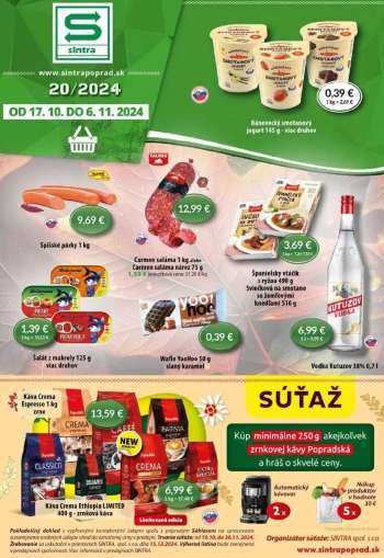 Leták Sintra - 17.10.2024 - 6.11.2024.
