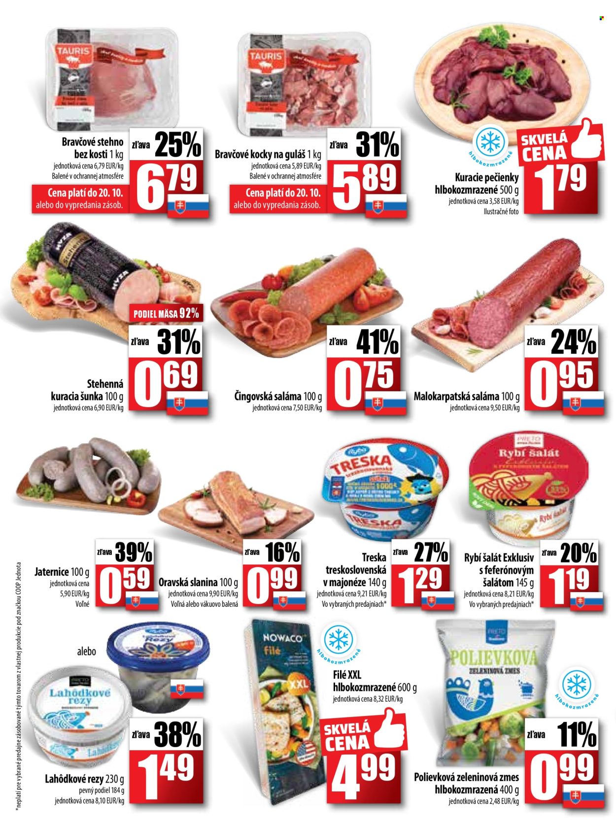 Leták COOP Jednota - 17.10.2024 - 30.10.2024. Strana 2