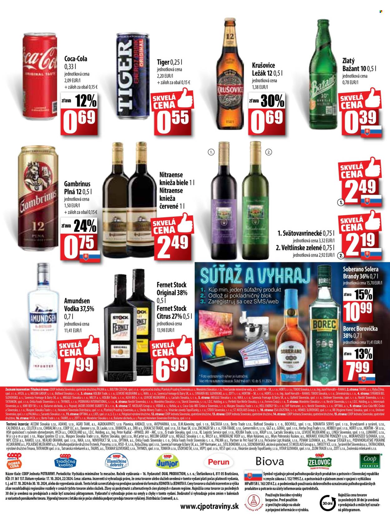 Leták COOP Jednota - 17.10.2024 - 30.10.2024. Strana 9