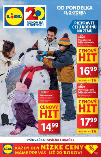 Leták Lidl.