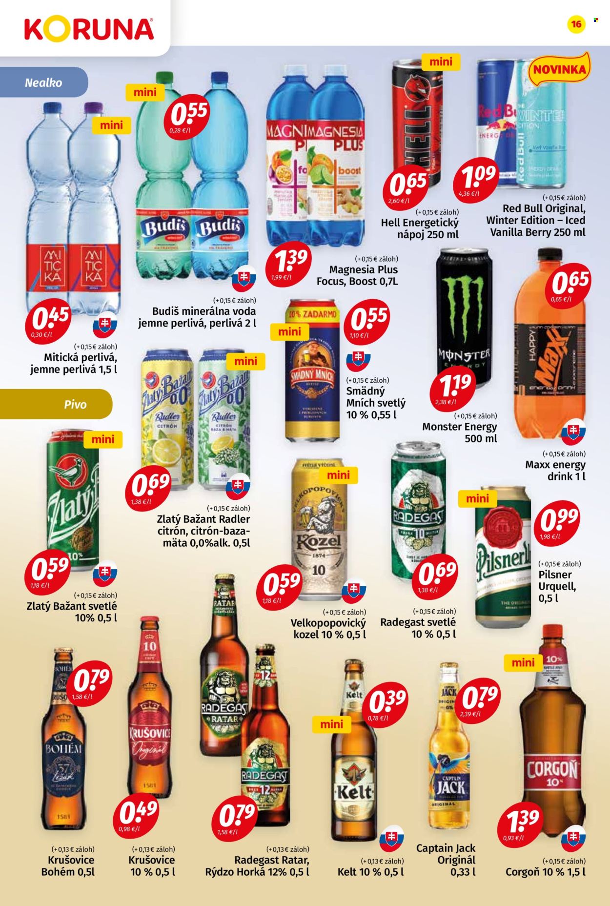 Leták Potraviny KORUNA - 18.10.2024 - 30.10.2024. Strana 16