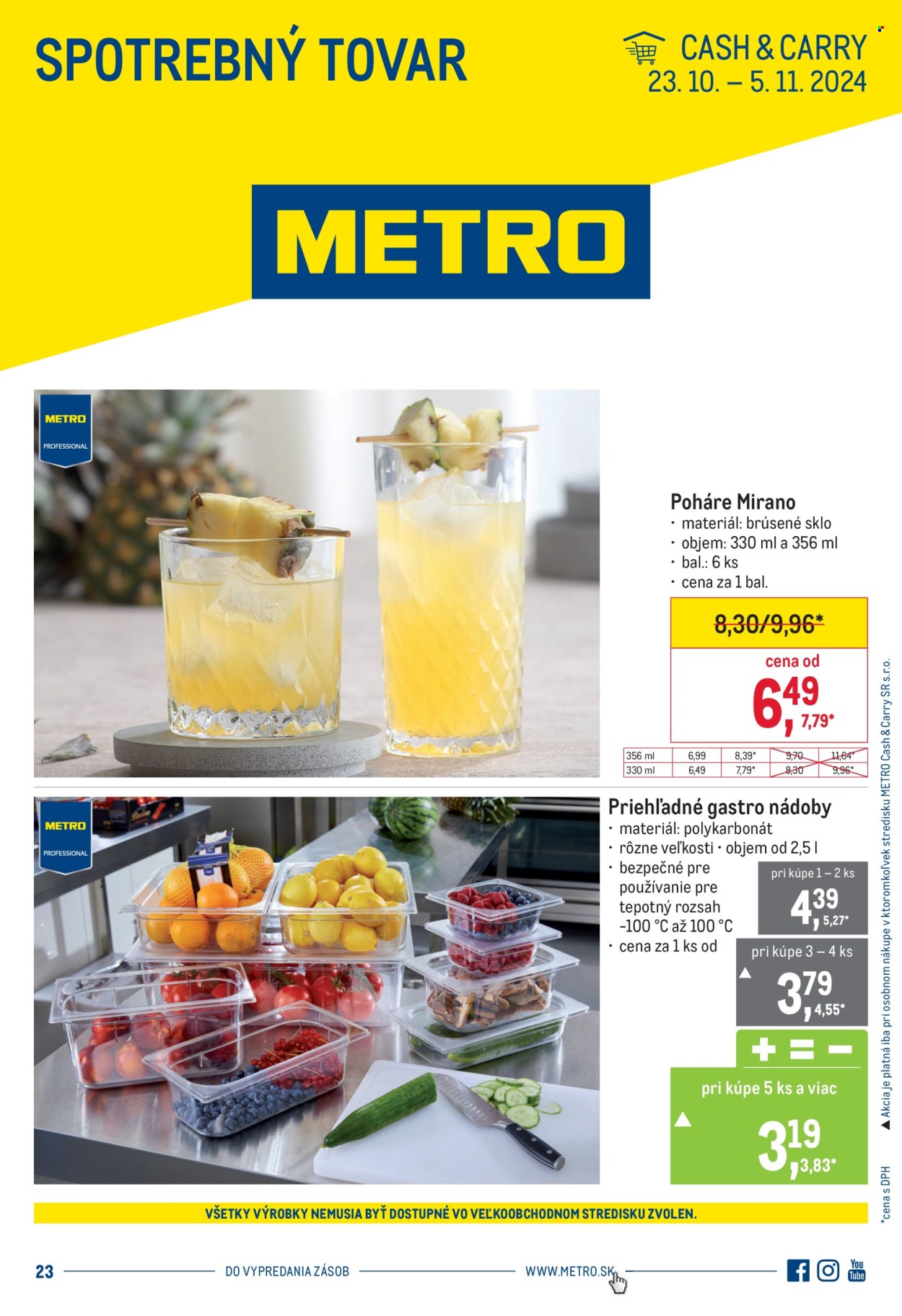Leták Metro - 23.10.2024 - 5.11.2024. Strana 1