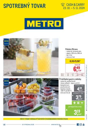 Leták Metro - 23.10.2024 - 5.11.2024.