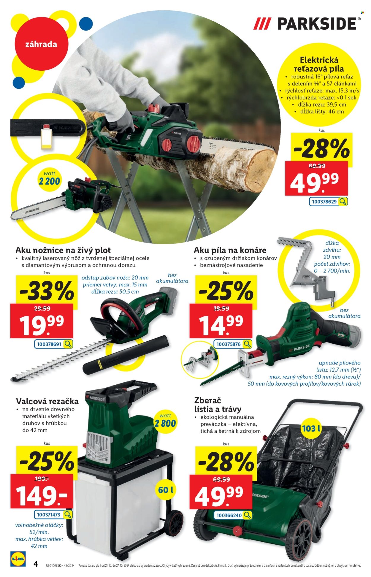 Leták Lidl - 21.10.2024 - 27.10.2024. Strana 4
