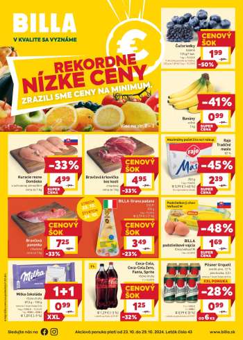 Leták Billa - 23.10.2024 - 29.10.2024.