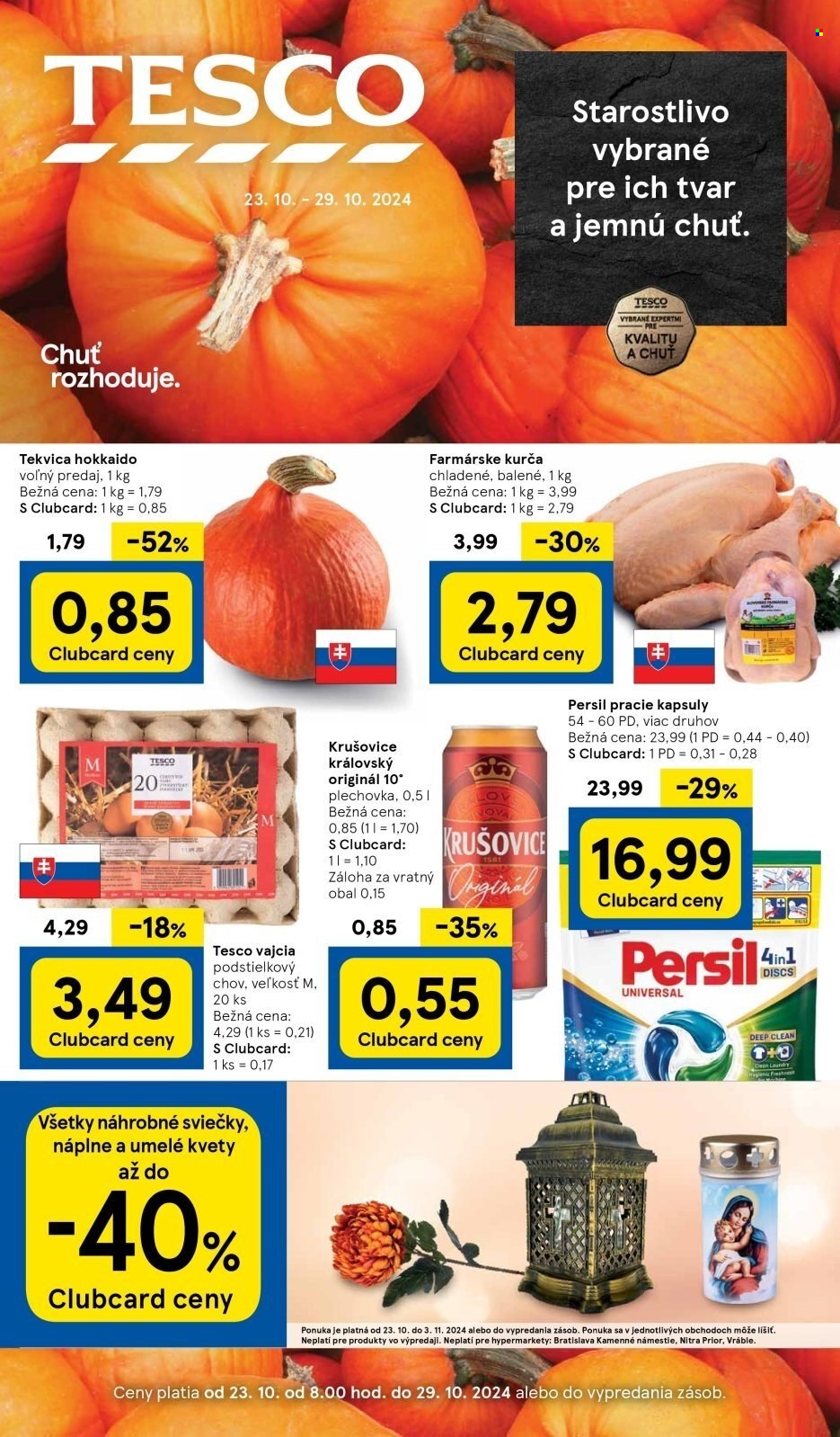 Leták TESCO - 23.10.2024 - 29.10.2024. Strana 1
