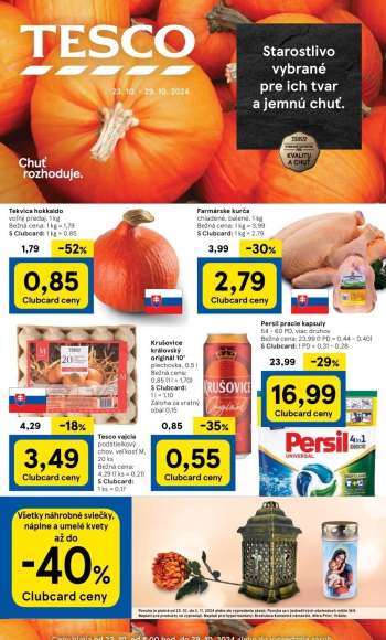 Leták TESCO - 23.10.2024 - 29.10.2024.