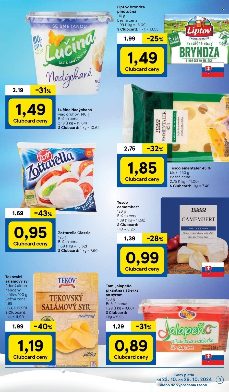 Leták TESCO - 23.10.2024 - 29.10.2024. Strana 9